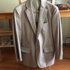 Brooks Brothers Tan Men's Suit Jacket, 38S /W32. Hubby Gained Weight Collection